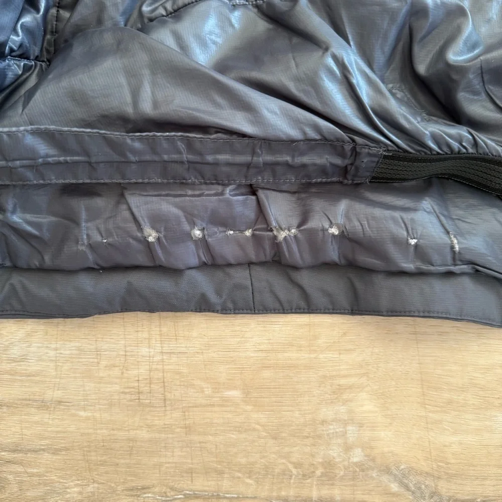 Field Gear Blk/Gray Winter Hooded‎ Full Zip Water-Resistant Jacket Insulated Lrg